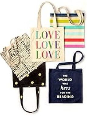 Kate Spade Canvas Tote Bag -Colourful LOVE